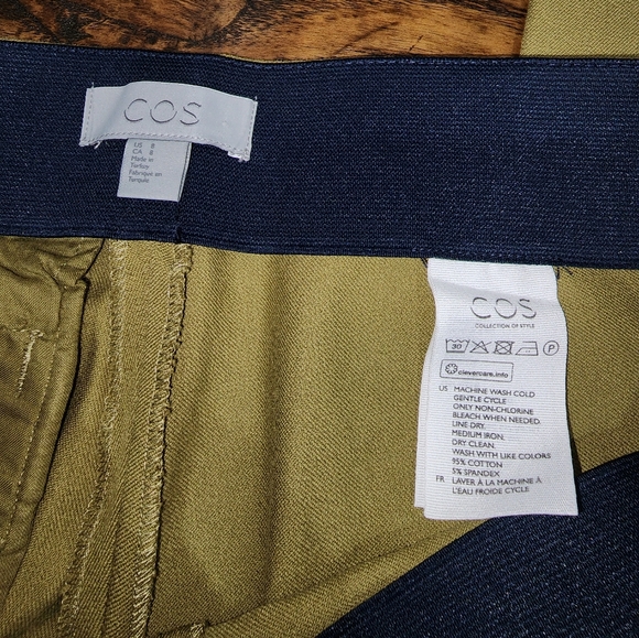 COS elastic waist slim fit pants - Picture 3 of 3